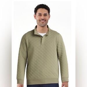 NWT George Men's Quilted Snap Pullover Jacket - Size Large